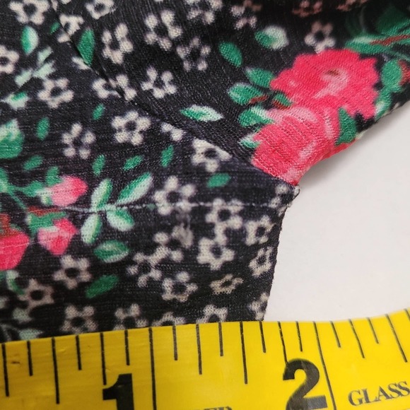 NWT TOPSHOP Double - V Long Sleeve Jersey Minidress in Multi Size 4 - Picture 10 of 10